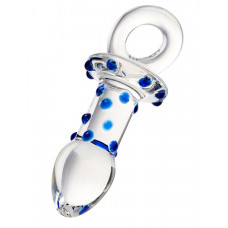 Стеклянная прозрачная втулка с кольцом - 14 см. Стеклянная прозрачная втулка с кольцом - 14 см.