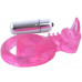 Розовая вибронасадка со стимулятором клитора Язычок Розовая вибронасадка со стимулятором клитора Язычок