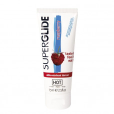 Съедобный лубрикант на водной основе с ароматом малины - 75 мл. Съедобный лубрикант на водной основе с ароматом малины - 75 мл.