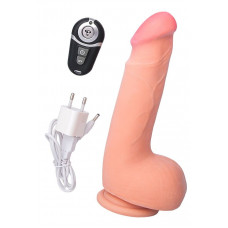 Телесный вибратор REALSTICK ELITE VIBRO с пультом ДУ - 19 см. Телесный вибратор REALSTICK ELITE VIBRO с пультом ДУ - 19 см.