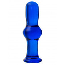 Синяя стеклянная анальная втулка - 13,5 см. Синяя стеклянная анальная втулка - 13,5 см.