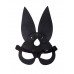 Чёрная кожаная маска с длинными ушками Чёрная кожаная маска с длинными ушками