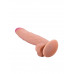Телесный фаллоимитатор на присоске с выраженным рельефом - 19 см. Телесный фаллоимитатор на присоске с выраженным рельефом - 19 см.