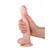 Телесный фаллоимитатор на присоске из неоскин - 21,3 см. Телесный фаллоимитатор на присоске из неоскин - 21,3 см.
