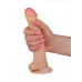 Телесный фаллоимитатор на присоске со стимулирующими шишечками - 19,5 см. Телесный фаллоимитатор на присоске со стимулирующими шишечками - 19,5 см.
