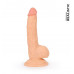 Телесный реалистичный фаллоимитатор Erowoman на присоске - 20 см. Телесный реалистичный фаллоимитатор Erowoman на присоске - 20 см.