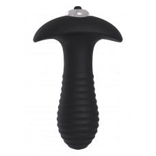 Черный анальный вибромассажер Single Speed Spiral Plug - 11 см. Черный анальный вибромассажер Single Speed Spiral Plug - 11 см.