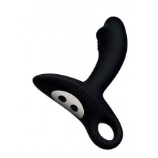 Черный силиконовый анальный вибромассажер Erokay Черный силиконовый анальный вибромассажер Erokay