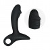 Черный силиконовый анальный вибромассажер Erokay Черный силиконовый анальный вибромассажер Erokay