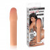 Телесная реалистичная насадка для увеличения члена - 20 см. Телесная реалистичная насадка для увеличения члена - 20 см.