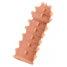 Насадка на фаллос с шипами и продолговатыми бугорками Extreme Sleeve 004 S-size - 12,7 см.