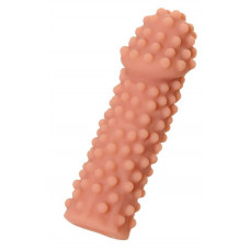 Телесная насадка на фаллос с бугорками Extreme Sleeve 010 S-size - 14,7 см. Телесная насадка на фаллос с бугорками Extreme Sleeve 010 S-size - 14,7 см.