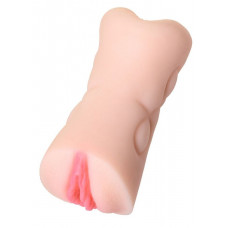 Телесный двусторонний мастурбатор Rich Fruit - вагина и анус Телесный двусторонний мастурбатор Rich Fruit - вагина и анус