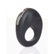 Черное эрекционное виброкольцо ATOM Черное эрекционное виброкольцо ATOM