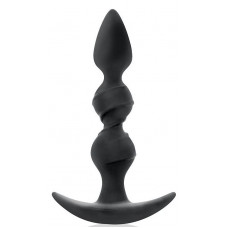 Черная витая пробка-елочка с ограничителем - 16 см. Черная витая пробка-елочка с ограничителем - 16 см.