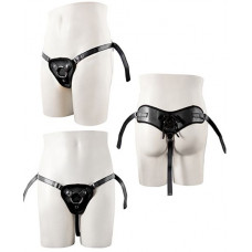 Черные трусики для крепления насадки при помощи кольца Черные трусики для крепления насадки при помощи кольца