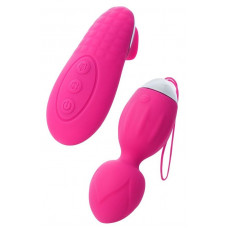 Розовые виброшарики TELLA с пультом-стимулятором Розовые виброшарики TELLA с пультом-стимулятором