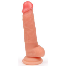 Телесный реалистичный фаллоимитатор на присоске Телесный реалистичный фаллоимитатор на присоске