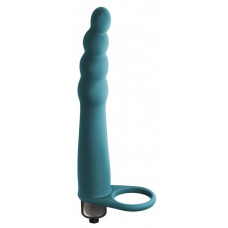 Зеленая вибронасадка для двойного проникновения Bramble - 16,5 см. Зеленая вибронасадка для двойного проникновения Bramble - 16,5 см.