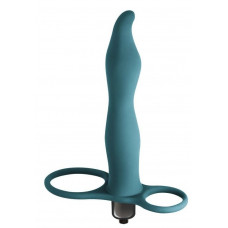 Зеленая вибронасадка для двойного проникновения Flirtini - 15,9 см. Зеленая вибронасадка для двойного проникновения Flirtini - 15,9 см.