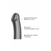 Черный фаллос на присоске Silicone Bendable Dildo XL - 20 см.