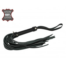 Черная многохвостовая плеть с шипами - 40 см. Черная многохвостовая плеть с шипами - 40 см.