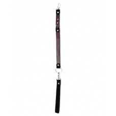 Бордовый поводок для ошейника Бордовый поводок для ошейника