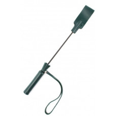 Изумрудный кожаный стек с петлёй на ручке - 37 см. Изумрудный кожаный стек с петлёй на ручке - 37 см.