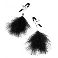 Зажимы для сосков с черными перьями Зажимы для сосков с черными перьями