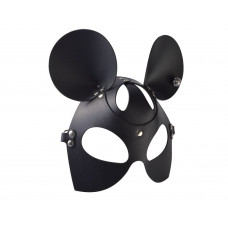 Черная кожаная маска Мышка Черная кожаная маска Мышка