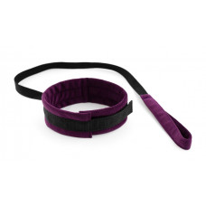 Фиолетово-черный ошейник My rules с поводком Фиолетово-черный ошейник My rules с поводком