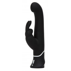 Черный вибратор-кролик G-Spot Stroking Vibrator - 24,2 см. Черный вибратор-кролик G-Spot Stroking Vibrator - 24,2 см.