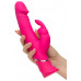 Розовый вибратор-кролик Realistic Dual Density Rechargeable Rabbit Vibrator - 25,5 см. Розовый вибратор-кролик Realistic Dual Density Rechargeable Rabbit Vibrator - 25,5 см.
