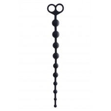 Черные анальные бусы Cephei - 33,5 см. Черные анальные бусы Cephei - 33,5 см.
