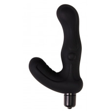 Черный вибромассажер простаты Titan - 15 см. Черный вибромассажер простаты Titan - 15 см.