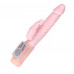 Вибратор Fire Bunny с клиторальным отростком и нагревом - 22 см.