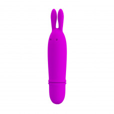 Лиловый вибратор с ушками Boyce - 12,5 см. Лиловый вибратор с ушками Boyce - 12,5 см.