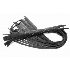 Аккуратная чёрная плетка из натуральной кожи - 60 см. Аккуратная чёрная плетка из натуральной кожи - 60 см.