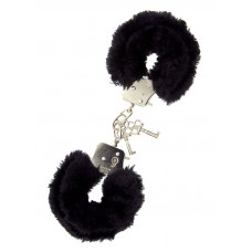 Металлические наручники с чёрной меховой опушкой Metal Handcuffs With Plush Металлические наручники с чёрной меховой опушкой Metal Handcuffs With Plush