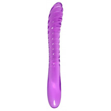 Фиолетовый двусторонний фаллоимитатор Frica - 23 см. Фиолетовый двусторонний фаллоимитатор Frica - 23 см.