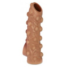 Телесная насадка с бугорками и открытой головкой Nude Sleeve L - 14 см. Телесная насадка с бугорками и открытой головкой Nude Sleeve L - 14 см.