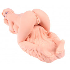 Телесный вибромастурбатор Valentina Auto с двумя любовными отверстиями Телесный вибромастурбатор Valentina Auto с двумя любовными отверстиями