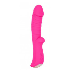 Ярко-розовый вибромассажер 5 Silicone Wild Passion - 19,1 см. Ярко-розовый вибромассажер 5 Silicone Wild Passion - 19,1 см.