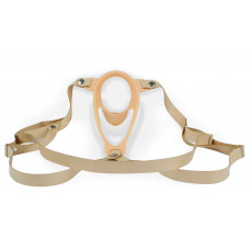 Телесный эректор-ложечка с фиксацией на ремешках MEN STYLE Телесный эректор-ложечка с фиксацией на ремешках MEN STYLE