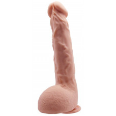 Телесный фаллоимитатор Jason на присоске - 24 см. Телесный фаллоимитатор Jason на присоске - 24 см.
