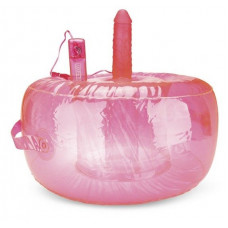 Розовая надувная подушка для секса в вибратором Розовая надувная подушка для секса в вибратором