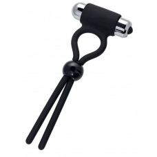 Черное эрекционное лассо Ect с виброэлементом Черное эрекционное лассо Ect с виброэлементом