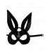 Черная кожаная маска зайки Miss Bunny Черная кожаная маска зайки Miss Bunny