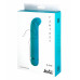 Бирюзовый перезаряжаемый вибратор Flamie - 18,5 см.