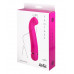 Розовый перезаряжаемый вибратор Raffi - 17,1 см. Розовый перезаряжаемый вибратор Raffi - 17,1 см.